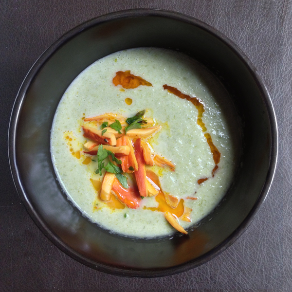 Scallion Soup with Mushrooms